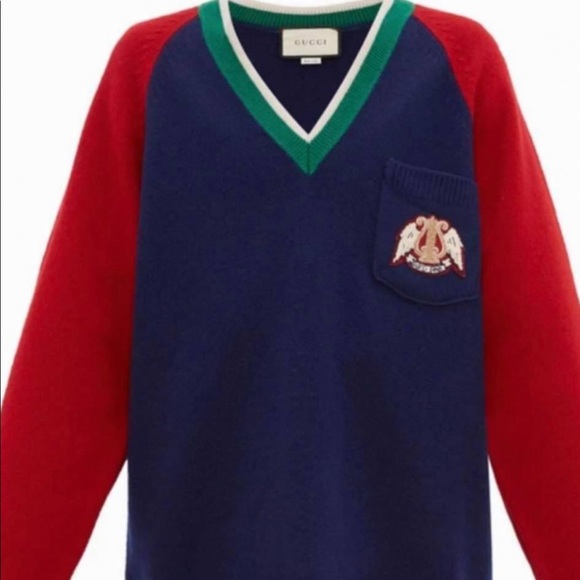 Gucci Other - ❌SOLD❌NWT GUCCI men’s v neck crest sweater